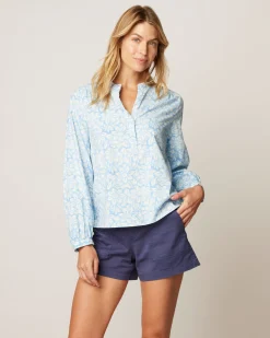 Alana Cotton Blend Woven Popover