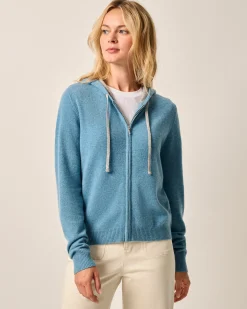 Amanda Cashmere Full Zip Hooded Sweater