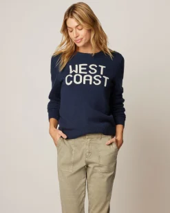 Coastal Cashmere Blend Crewneck Sweater
