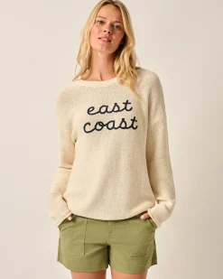 Coastal Chloe Cotton Blend Crewneck Sweater