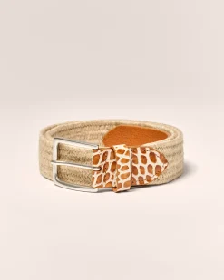 Crocco Tip Italian Linen Belt