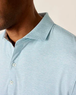 Performance Jersey Polo - Lyndonn Stripe