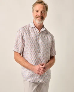 Short Sleeve Hangin' Out Linen Button Down Shirt - 5 O' Clock Somewhere