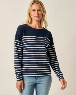 Suki Striped Boatneck T-Shirt