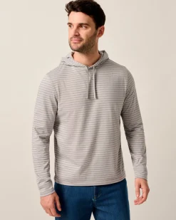 Wycliff Striped Long-Sleeve T-Shirt Hoodie